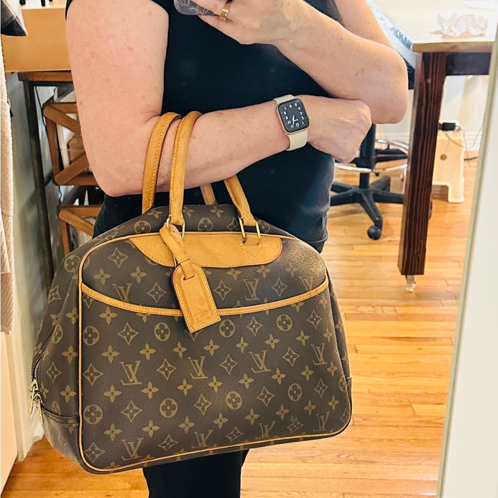Louis Vuitton Brown and Tan Tote Bag